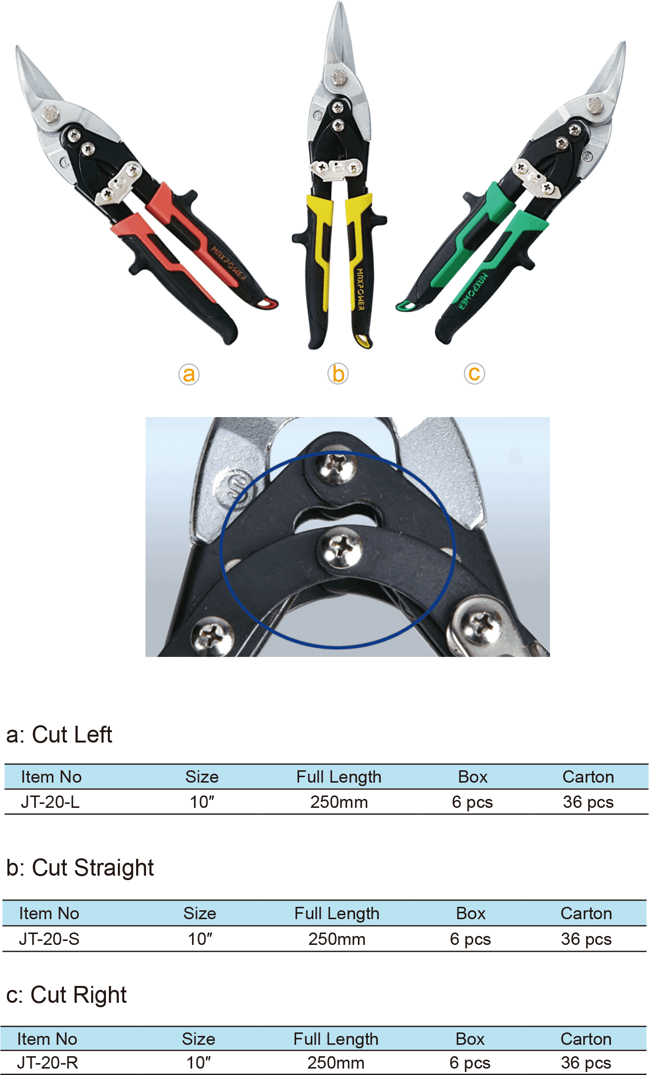 Aviation Snips, Laber Saving, Drop Forged Blades(图1)