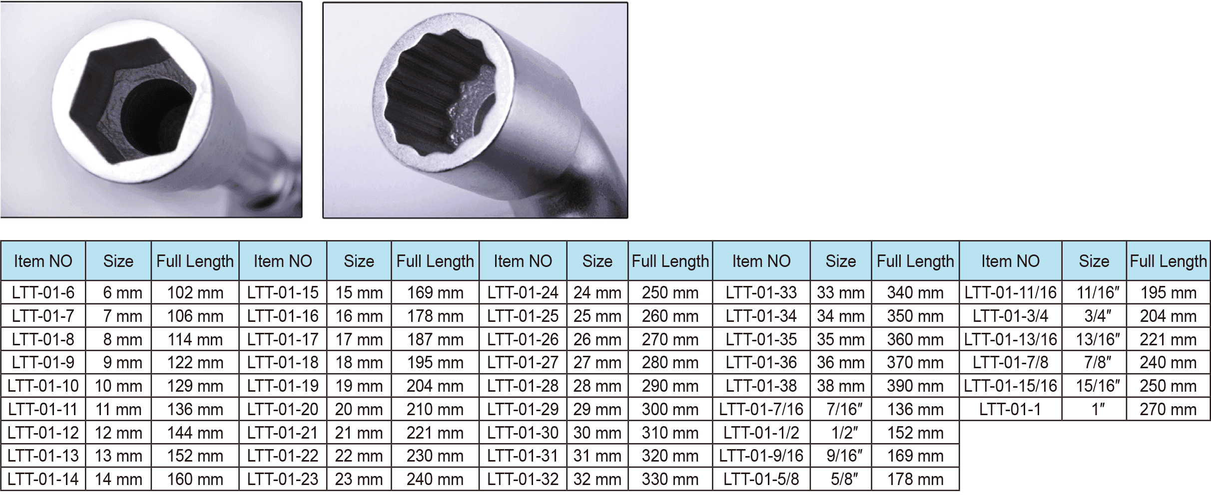 L Socket Wrench (6x6pt. / 6x12pt. / 12x12pt. )(图1)