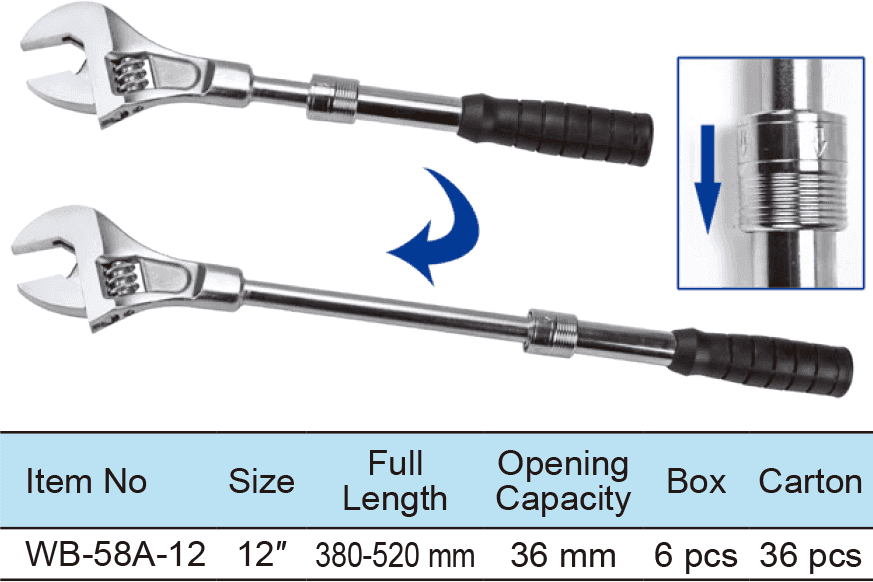 Extendable Adjustable Wrench(图1)