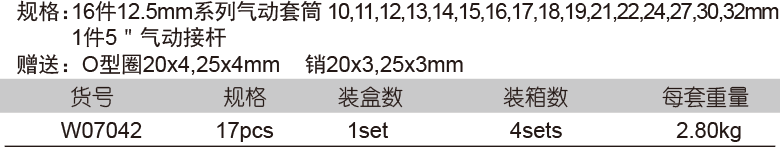 17件12.5mm系列气动套筒组套(图1)