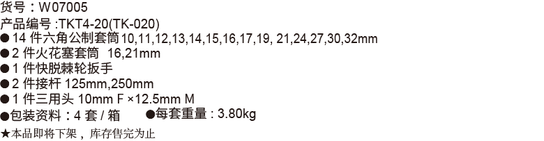 20件12.5mm系列公制套筒组套(图1)